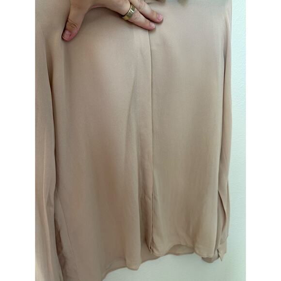 Reformation Beige Sheer Blouse Size Small - Picture 6 of 6